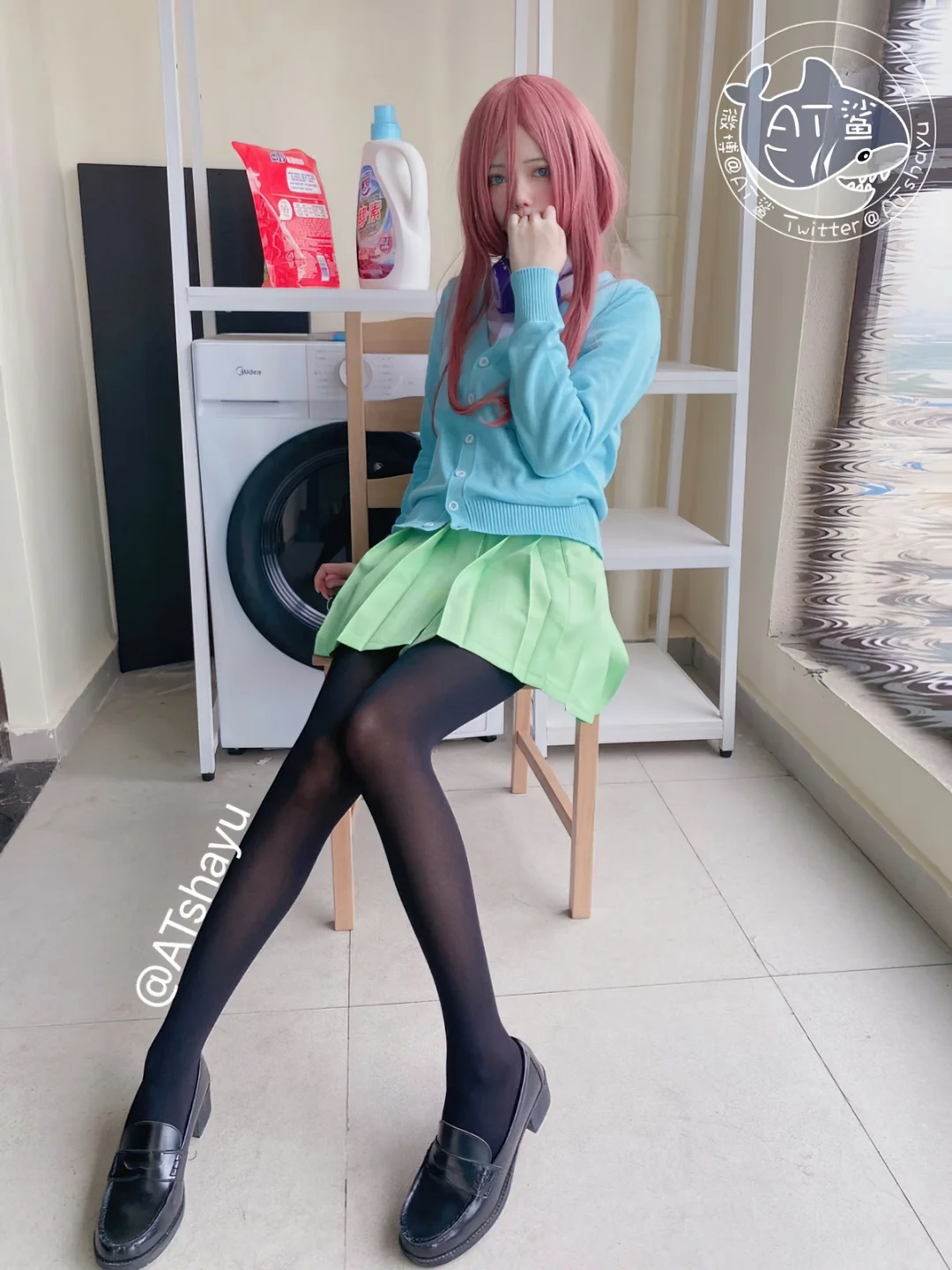 AT鲨 - 五等分的新娘·中野三玖 [47P-69MB] tg@simisebaisi 【丝足阁】045.webp